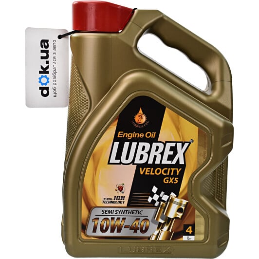 Моторное масло Lubrex Velocity GX5 10W-40 4 л на Citroen C-Elysee