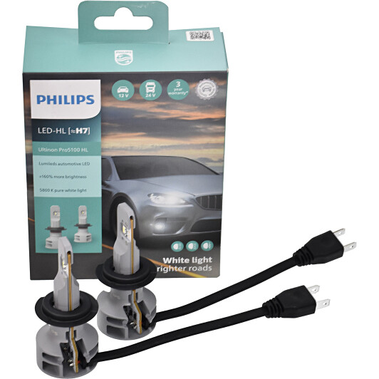 Автолампа Philips Ultinon Pro5100 H7 PX26d 12 W 11972U51X2