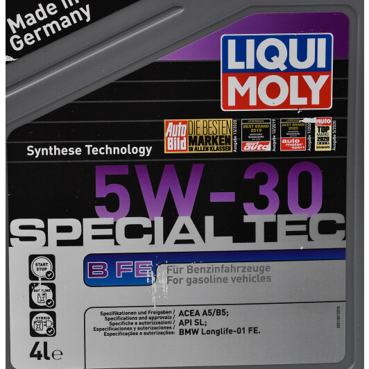 Моторное масло Liqui Moly Special Tec B FE 5W-30 4 л на Toyota Paseo