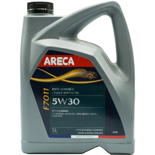 Моторное масло Areca F7011 5W-30 5 л на Daewoo Espero