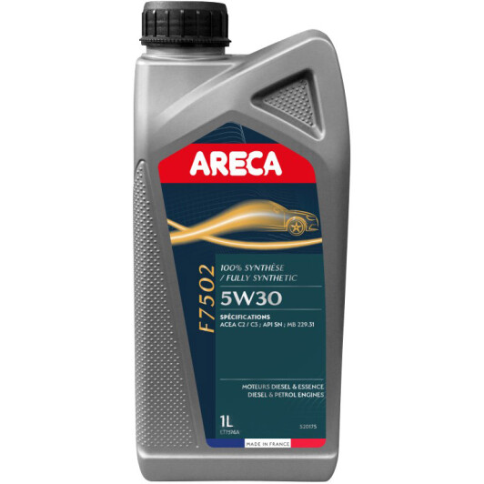 Моторное масло Areca F7502 5W-30 1 л на Honda Accord