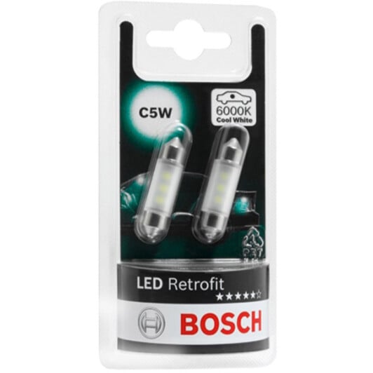 Автолампа Bosch Retrofit LED C5W SV8,5-8 1 W 1987301502