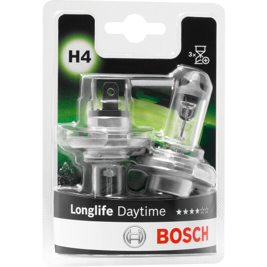 Автолампа Bosch Longlife Daytime H4 P43t 55 W 1987301415