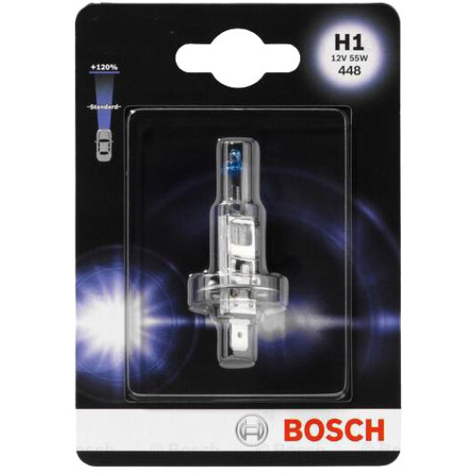 Автолампа Bosch Gigalight Plus 150% H1 P14,5s 55 W 1987301135