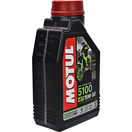 Motul 5100 15W-50, 1 л (836711) моторное масло 4T 1 л