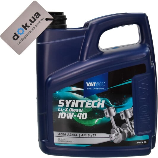 Моторное масло VatOil SynTech LL-X Diesel 10W-40 4 л на Toyota Aygo
