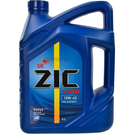 Моторное масло ZIC X5000 10W-40 6 л на Chevrolet Zafira