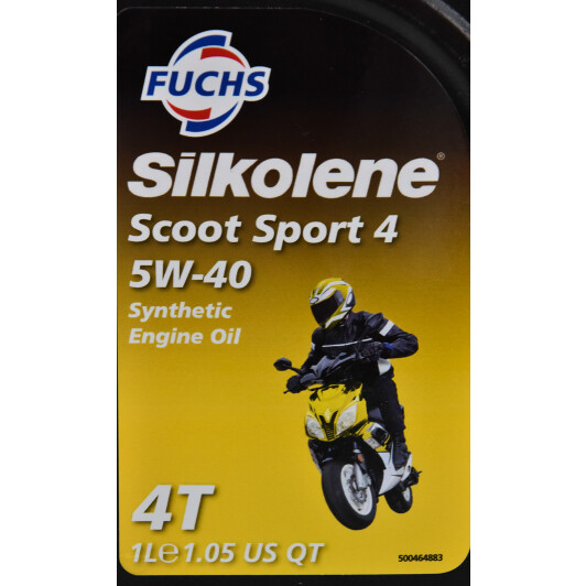 4T Fuchs Silkolene Scoot Sport 4 5W-40, 1 л (600986117) моторна олива 4T 1 л