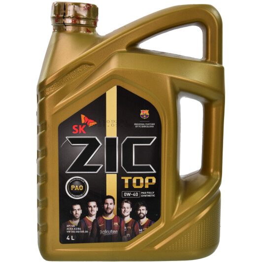 Моторное масло ZIC Top 0W-40 4 л на Daewoo Lanos