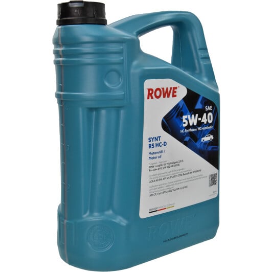 Моторное масло Rowe Synt RS HC-D 5W-40 5 л на Citroen DS3