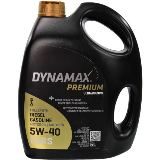 Моторное масло Dynamax Premium Ultra Plus PD 5W-40 5 л на Mercedes R-Class
