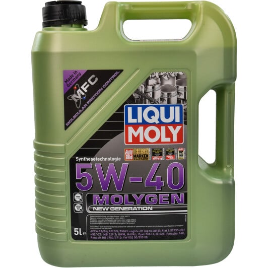 Моторна олива Liqui Moly Molygen New Generation 5W-40 5 л на Toyota Sprinter