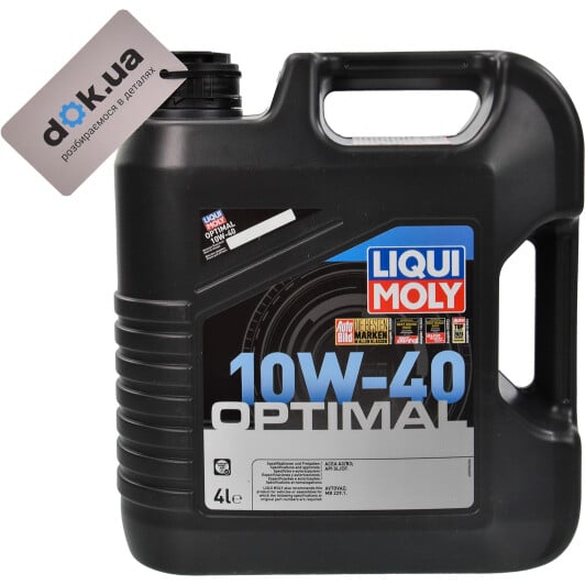 Моторное масло Liqui Moly Optimal 10W-40 для Fiat Doblo 4 л на Fiat Doblo