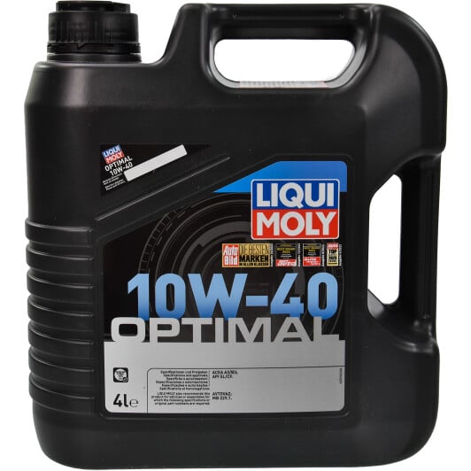 Моторное масло Liqui Moly Optimal 10W-40 4 л на Peugeot 207