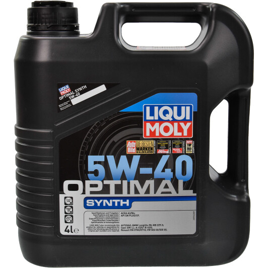 Моторное масло Liqui Moly Optimal Synth 5W-40 4 л на Mitsubishi L200