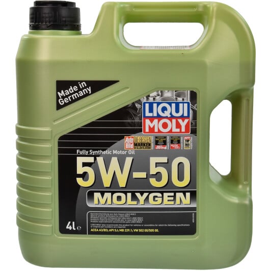 Моторное масло Liqui Moly Molygen 5W-50 4 л на Lada 2110