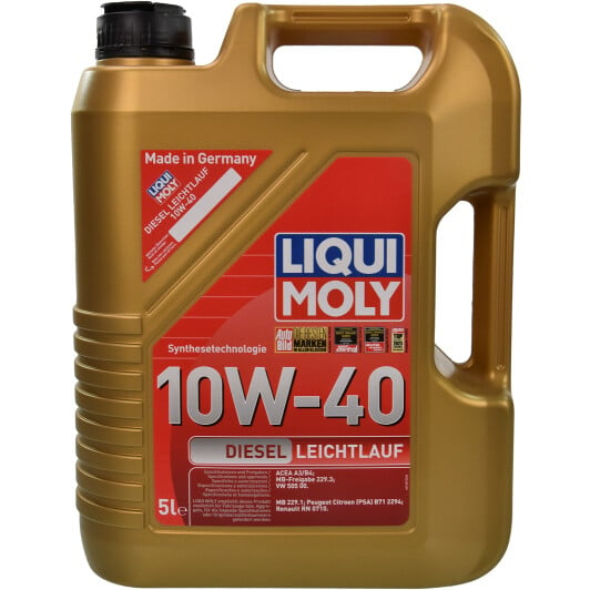 Моторное масло Liqui Moly Diesel Leichtlauf 10W-40 5 л на Porsche 911