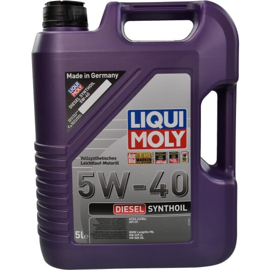 Моторное масло Liqui Moly Diesel Synthoil 5W-40 5 л на Volkswagen Polo