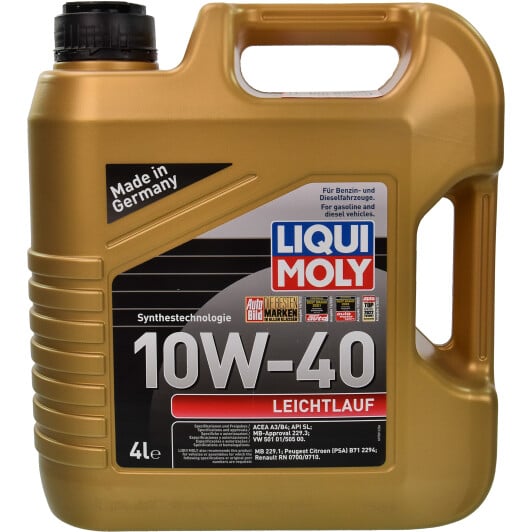 Моторное масло Liqui Moly Leichtlauf 10W-40 4 л на Nissan Vanette