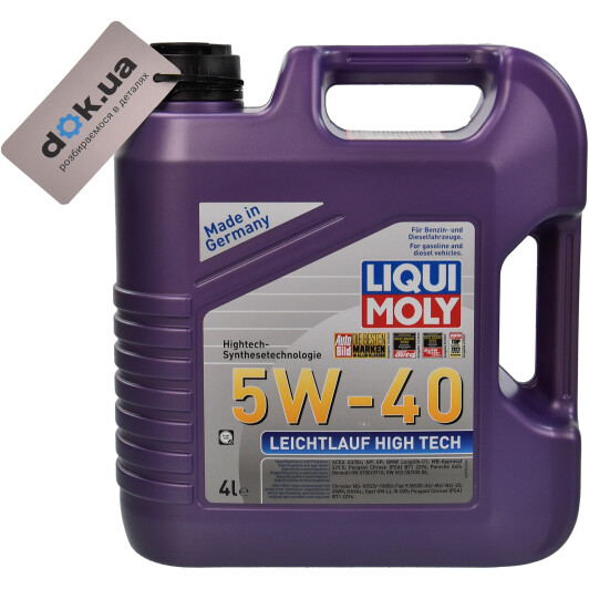 Моторное масло Liqui Moly Leichtlauf High Tech 5W-40 4 л на Acura Integra