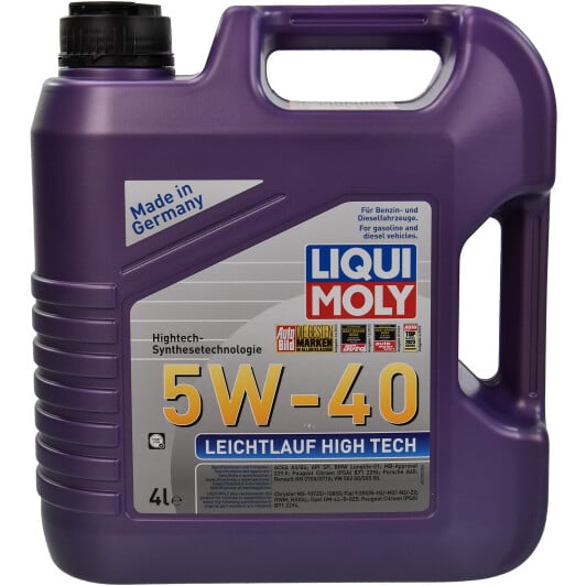 Моторное масло Liqui Moly Leichtlauf High Tech 5W-40 4 л на Dodge Ram Van