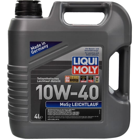 Моторное масло Liqui Moly MoS2 Leichtlauf 10W-40 4 л на Peugeot 3008