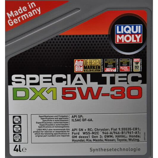 Моторное масло Liqui Moly Special Tec DX1 5W-30 4 л на Audi TT