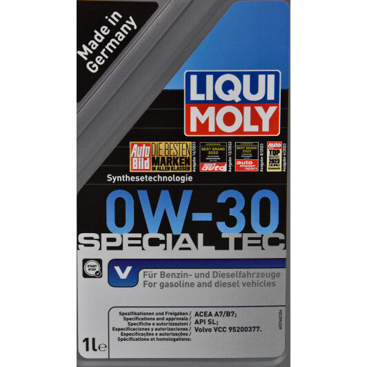Моторное масло Liqui Moly Special Tec V 0W-30 для Renault Megane 1 л на Renault Megane