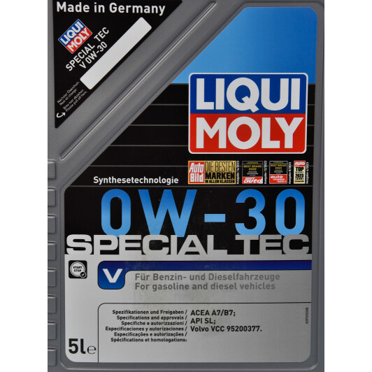 Моторна олива Liqui Moly Special Tec V 0W-30 5 л на Lada Priora