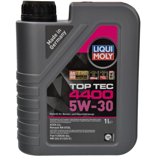 Моторное масло Liqui Moly Top Tec 4400 5W-30 1 л на Citroen DS3