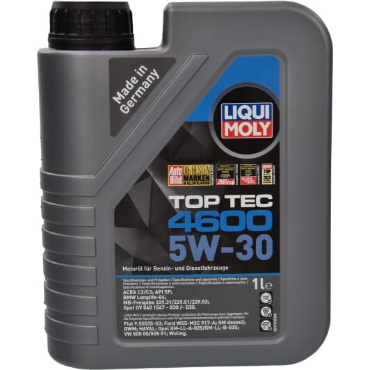 Моторное масло Liqui Moly Top Tec 4600 5W-30 1 л на Citroen DS4