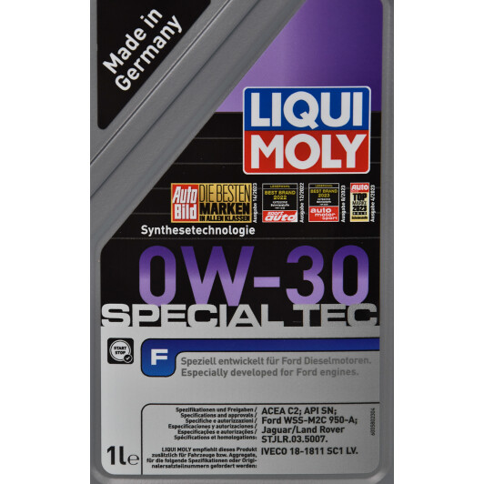 Моторное масло Liqui Moly Special Tec F 0W-30 1 л на BMW 1 Series