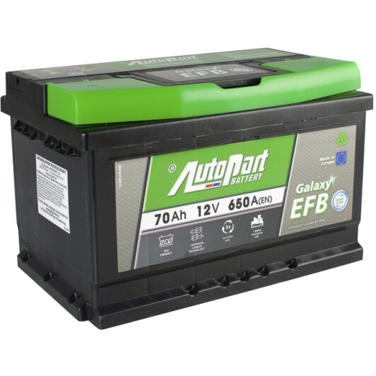 Акумулятор AutoParts 6 CT-70-R Galaxy EFB ARL070EFB