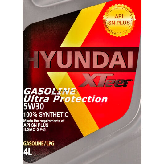 Моторное масло Hyundai XTeer Gasoline Ultra Protection 5W-30 4 л на Citroen DS4