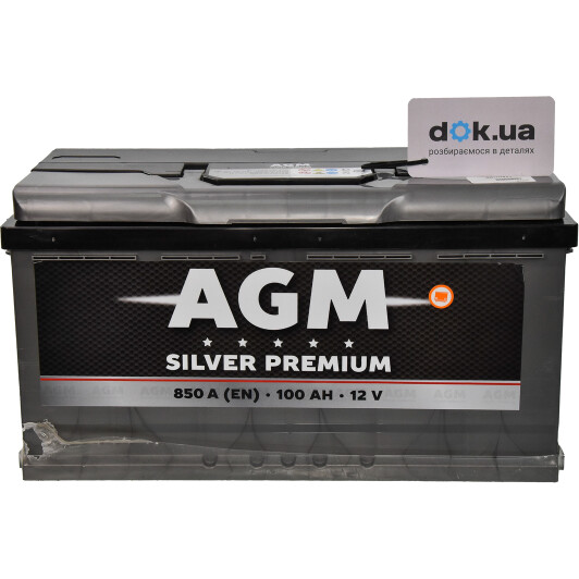 Аккумулятор AGM 6 CT-100-R Silver Premium AKBLU1050