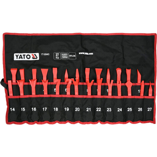 Набір інструментів для зняття обшивки Yato YT-08443 27 шт