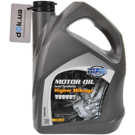 Олива MPM Higher Mileage 10W-40 5 л на Mitsubishi Pajero