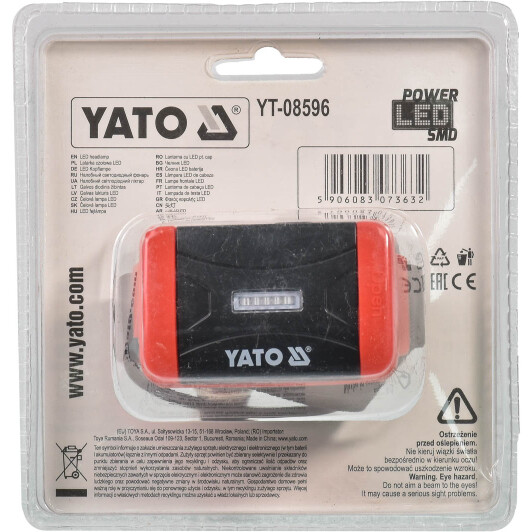 Налобный фонарь Yato YT-08596