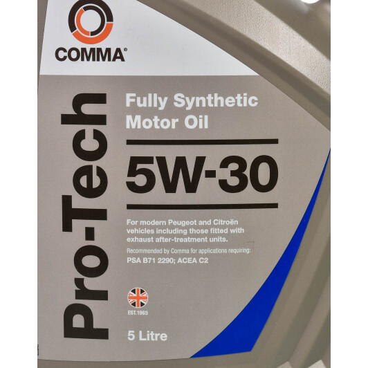 Масло Comma Pro-Tech 5W-30 5 л на Honda e