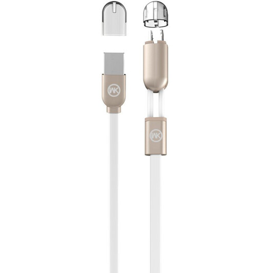 Кабель 2 в 1 Wk 15968 USB - Apple Lightning - type-B 1 м