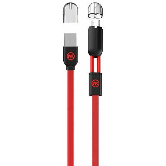Кабель 2 в 1 Wk 15969 USB - Apple Lightning - type-B 1 м