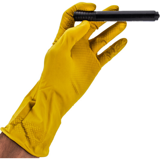 Перчатки рабочие Intertool латексные желтые M (8