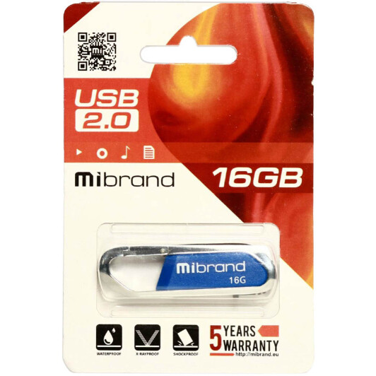 Флешка Mibrand Aligator 16 ГБ MI20AL16U7U