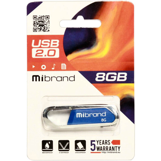 Флешка Mibrand Aligator 8 ГБ MI20AL8U7U