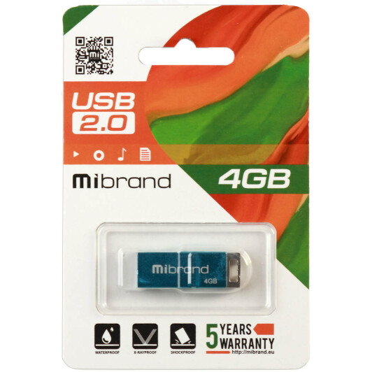 Флешка Mibrand Chameleon 4 ГБ MI20CH4U6LU