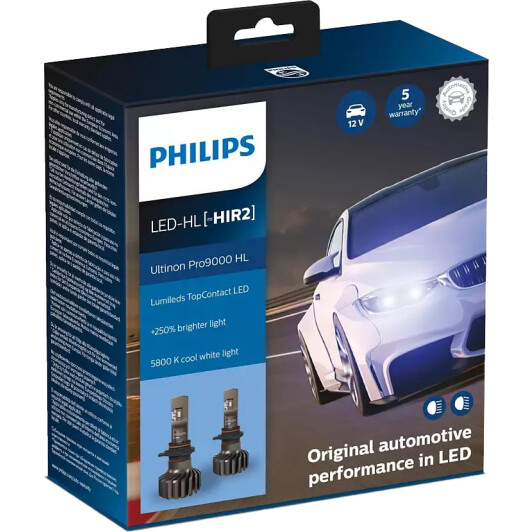 Автолампа Philips Ultinon Pro9000 HIR2 PX22d 20 W 11012U90CWX2