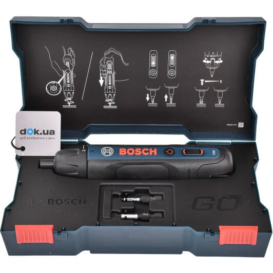 Электроотвертка Bosch Go Professional (ЗУ + биты + чехол)