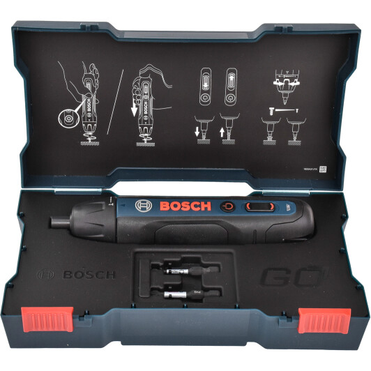 Электроотвертка Bosch Go Professional (ЗУ + биты + чехол)