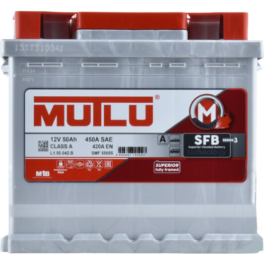 Акумулятор Mutlu 6 CT-50-L S3 SMF55055