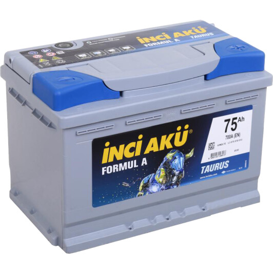 Акумулятор Inci Aku 6 CT-75-R Formul A Taurus L3075070013